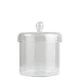 Benjara Contemporary Glass Storage Utility Jar with Lid, Clear | Amazon (US)