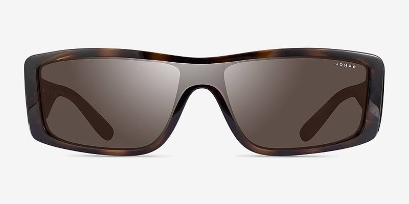 Vogue Eyewear VO5442S - Rectangle Dark Tortoise Frame Prescription Sunglasses | Eyebuydirect | EyeBuyDirect.com