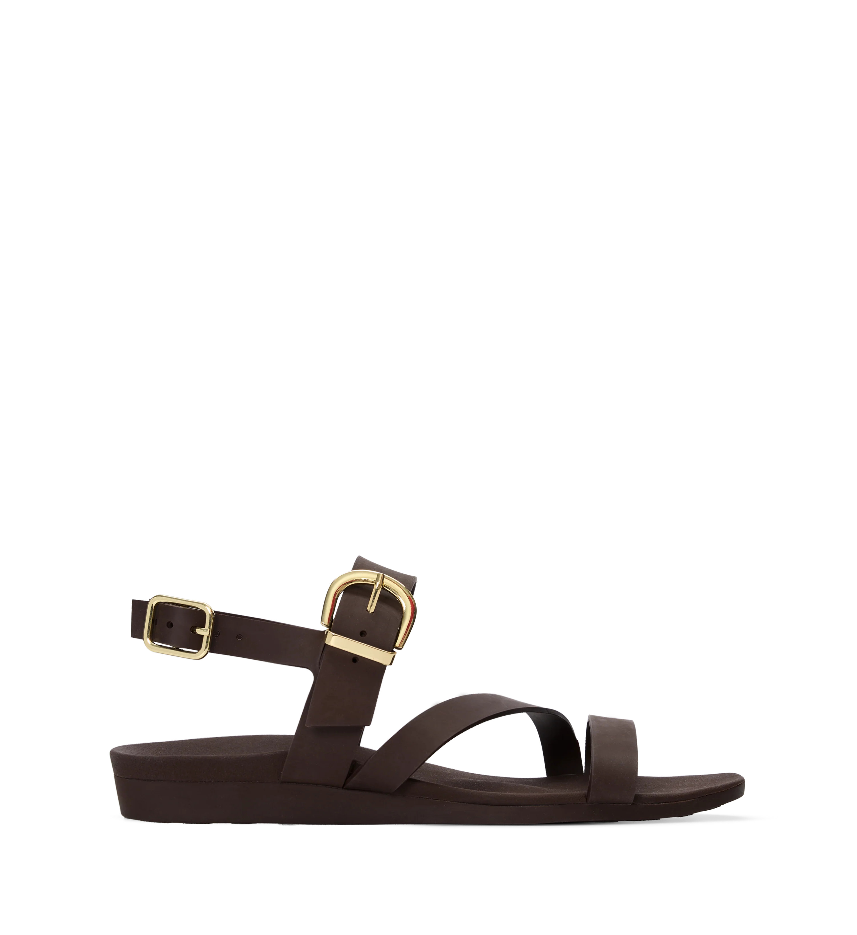 Sandpiper Chocolate Brown Rubber Sandals | Bared Footwear | Bared Footwear