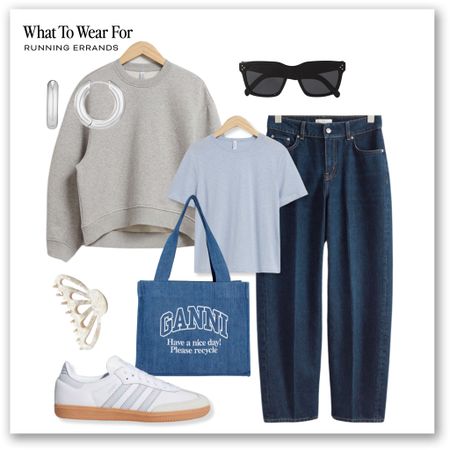 Styling barrel leg jeans for spring 👟 

Adidas samba, grey sweatshirt, casual spring outfits, high street fashion, Ganni tote bag 

#LTKitbag #LTKSeasonal #LTKstyletip