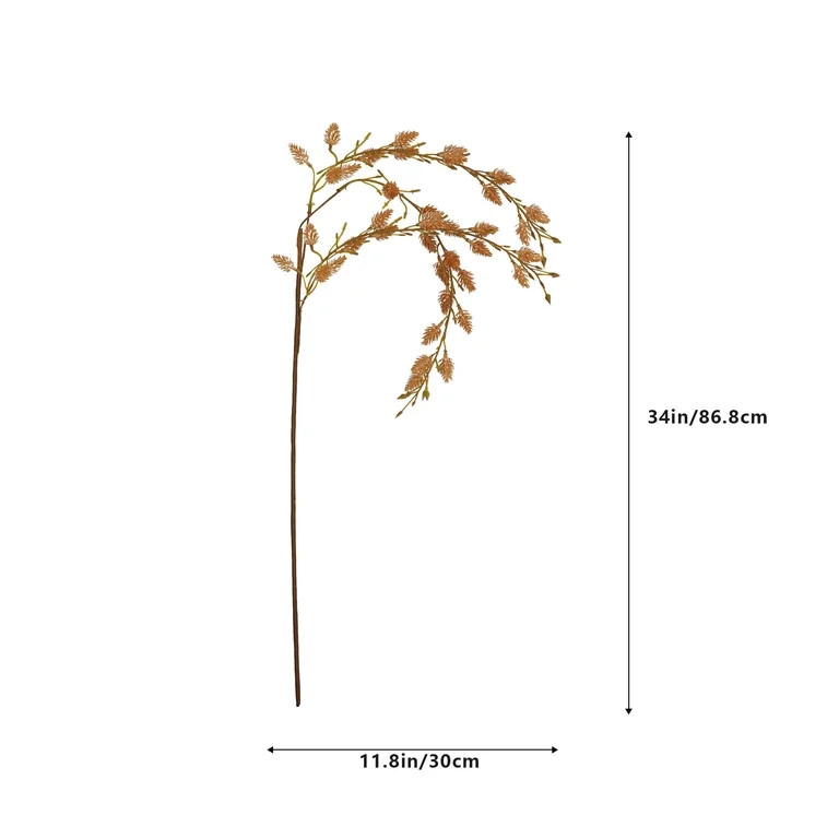 My Texas House Fall Faux Thistle Stem, Light Brown, 34.2" | Walmart (US)