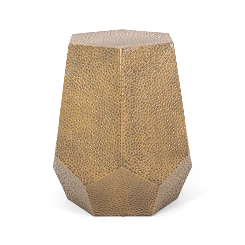 Langley Street Kelston Mills Denison Hammered Iron Geometric Side Table & Reviews - Wayfair Canad... | Wayfair North America