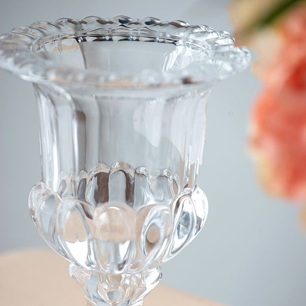 Elegant Crystal Urn Vase Medium | Antique Farm House