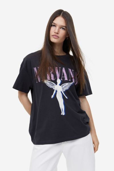Oversized Printed T-shirt | H&M (US + CA)