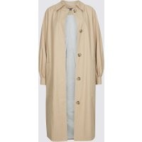Limited Edition Cotton Rich Puff Sleeve Trench Coat | Marks & Spencer (UK)