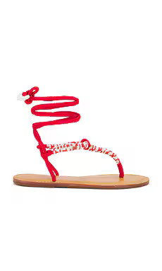 Schutz Claire Sandal in Ultra Red from Revolve.com | Revolve Clothing (Global)
