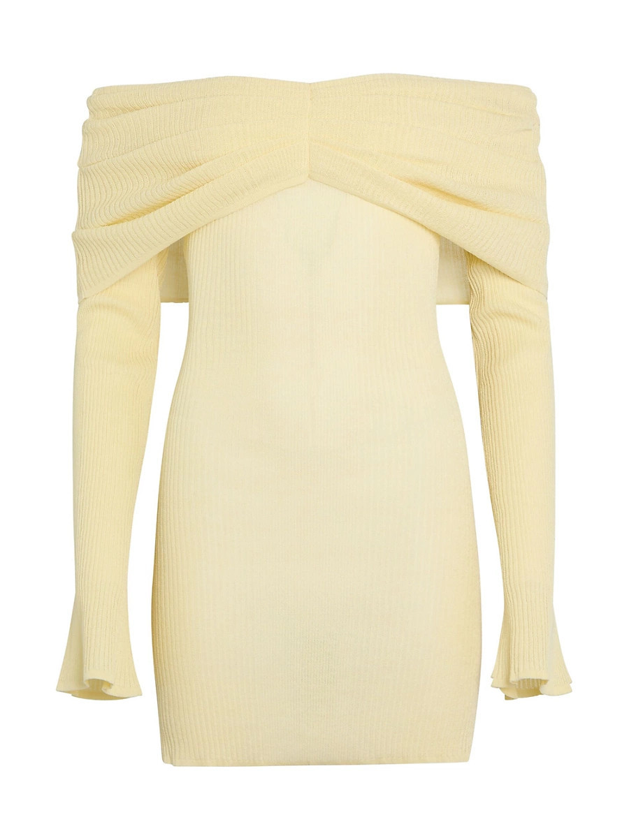 Women's Xen Knit Mini Dress - Pastel Yellow - Size Small | Saks Fifth Avenue