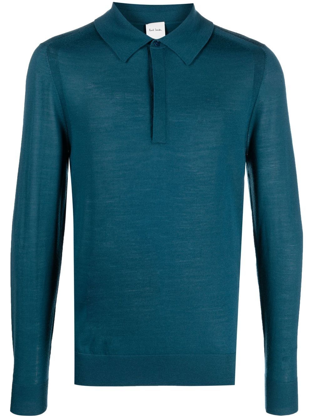 long-sleeve merino polo shirt | Farfetch Global