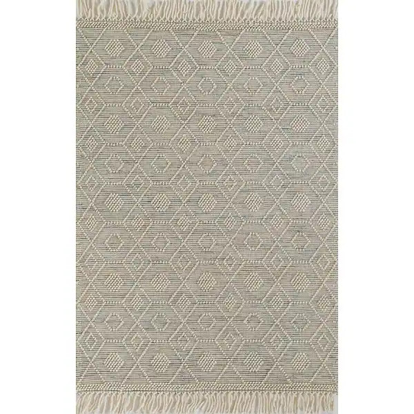 Momeni Boulder Hand Woven Wool and Cotton Geometric Area Rug - 8' X 10' - Multi | Bed Bath & Beyond