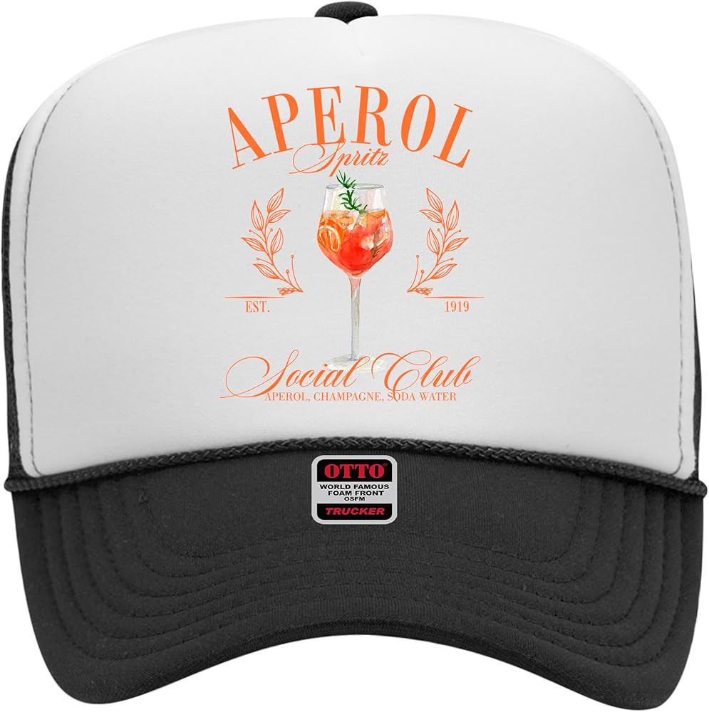 Aperol Spritz Social Club Trucker Hat - Premium Snapback for Men and Women - Margs Tequila Drinki... | Amazon (US)