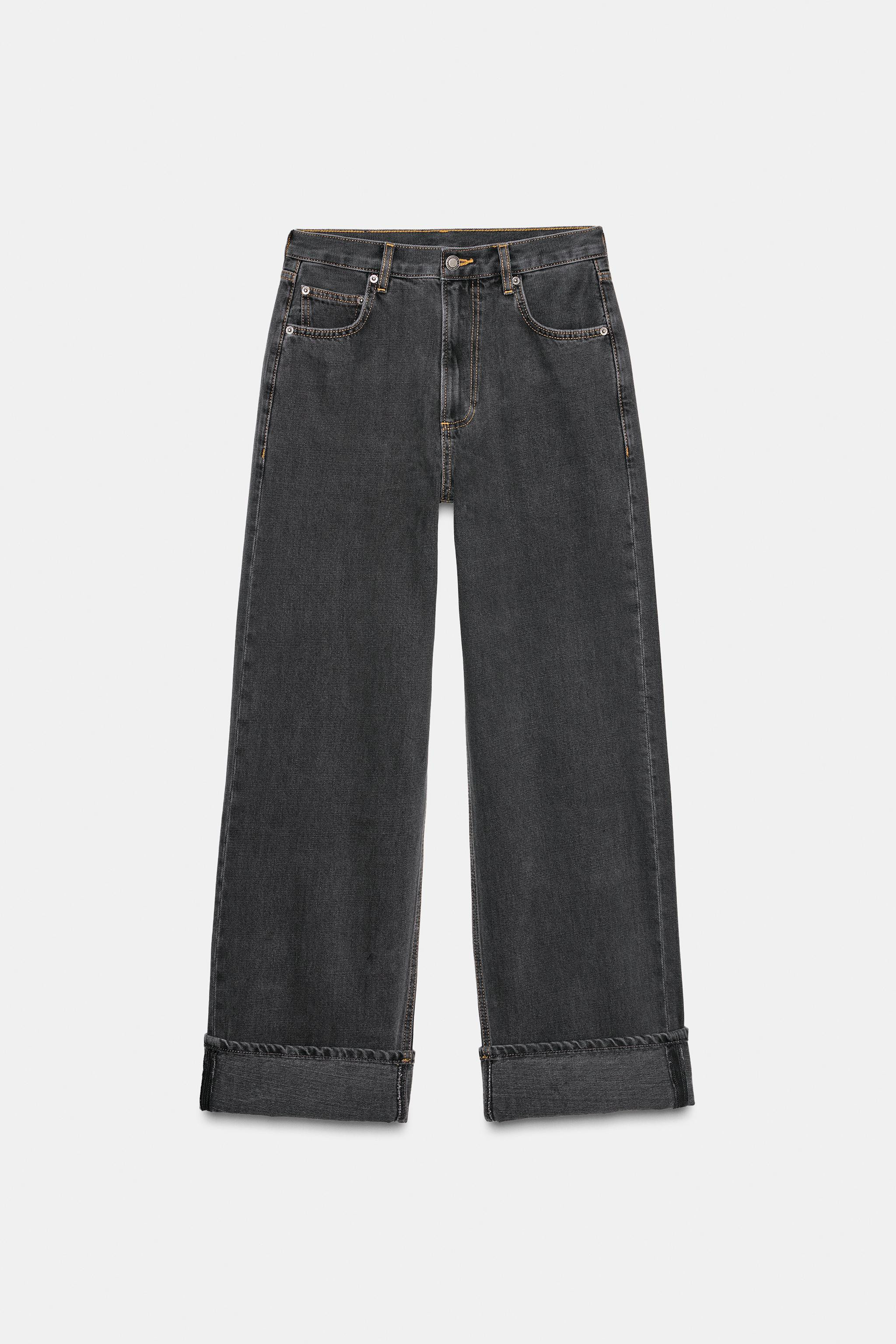 ZW COLLECTION BAGGY MID-WAIST JEANS | Zara UK