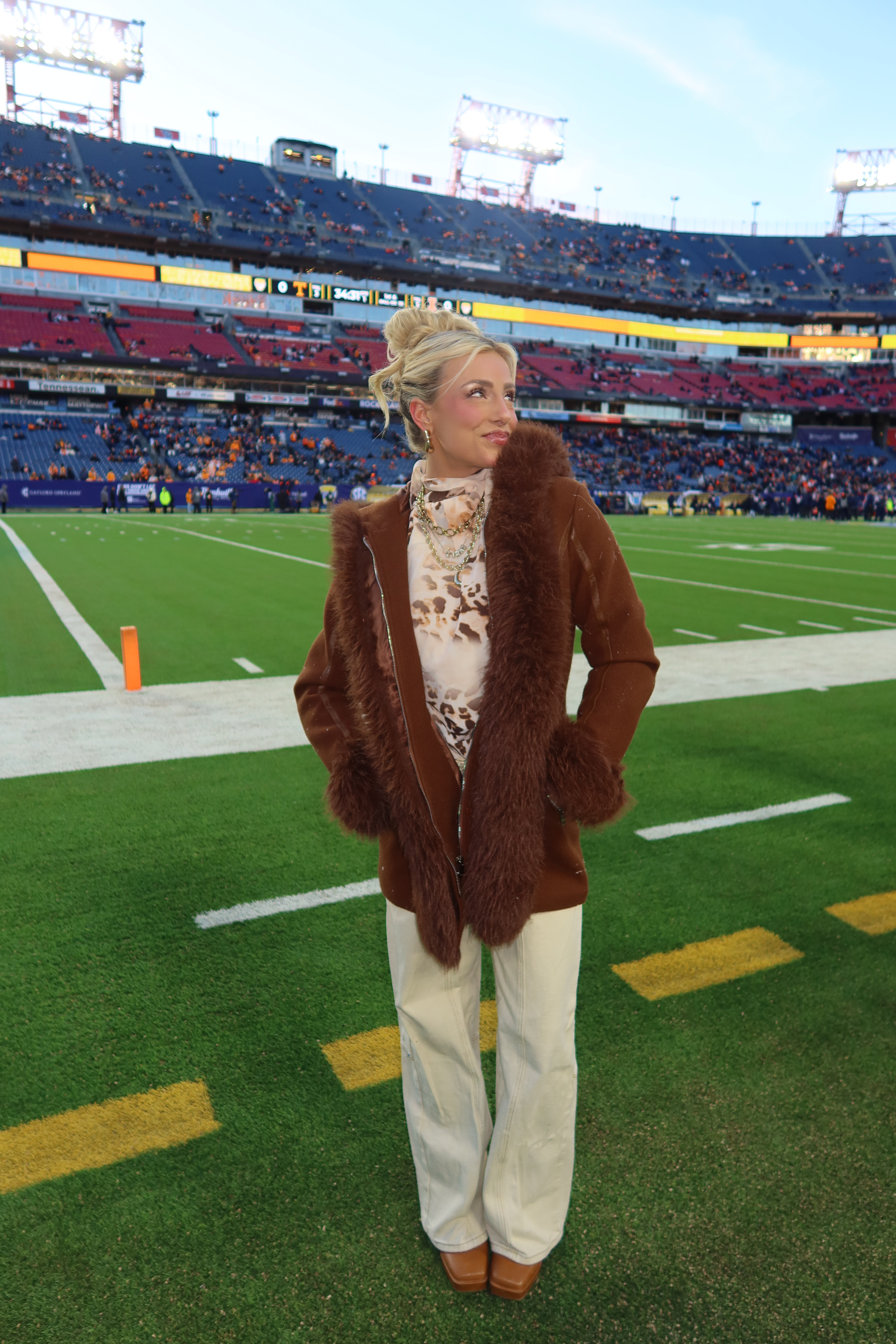 Game day, but make it chic 🤎🏈✨ 

 #LTKgrwm #LTKootd