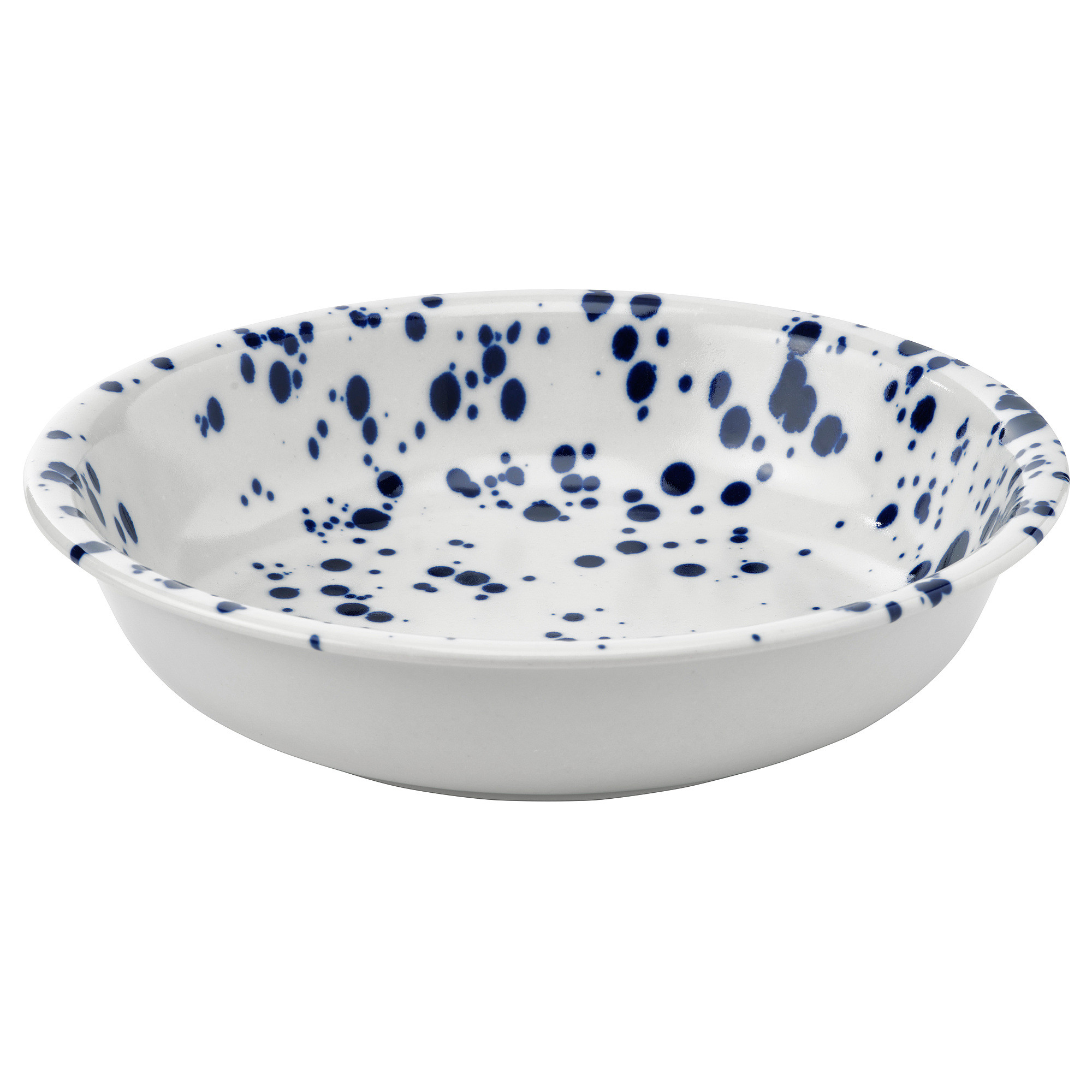 SILVERSIDA deep plate/bowl, patterned/blue, 7 \u00bd"  - IKEA | IKEA US