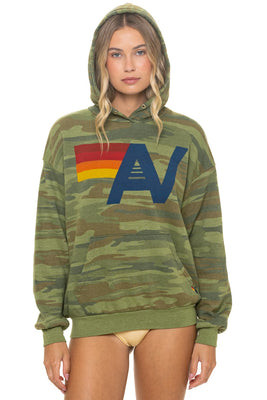 LOGO PULLOVER RELAXED HOODIE - CAMO | Aviator Nation