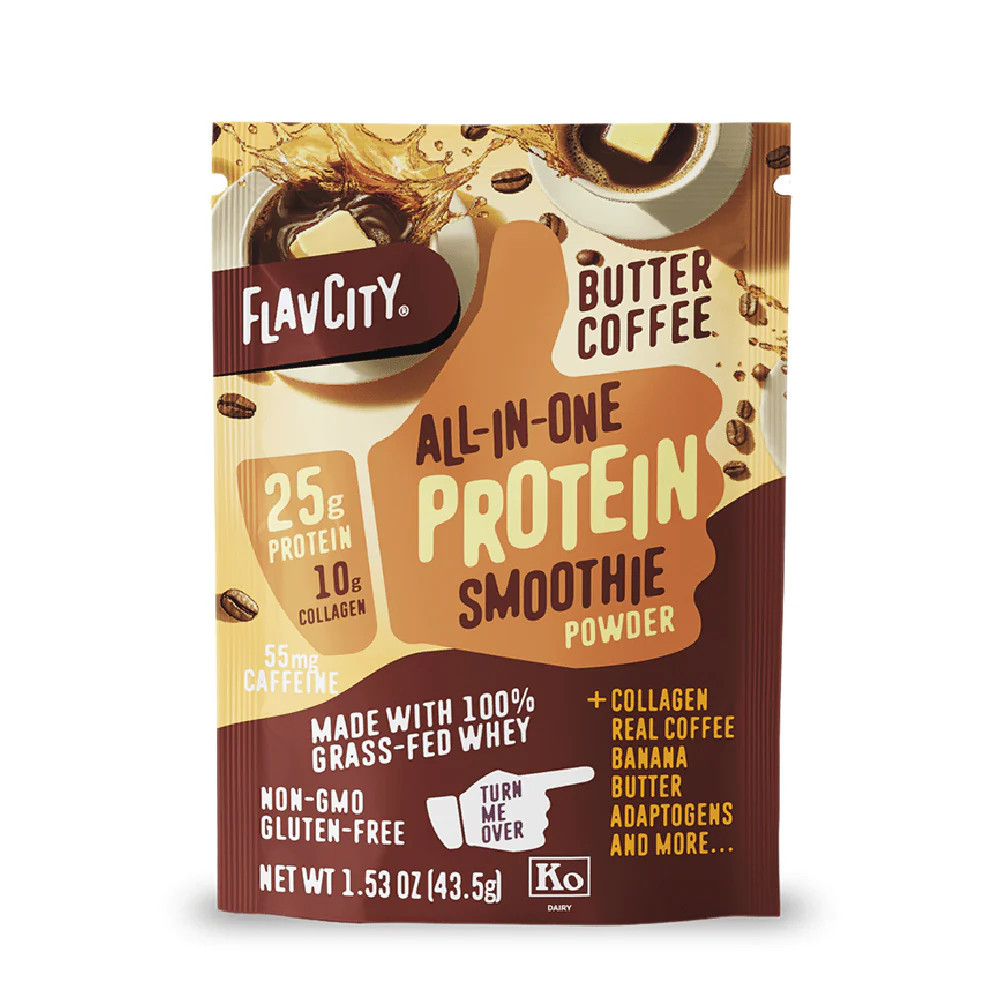 Protein Smoothie Single-Serve Butter Coffee | FlavCity