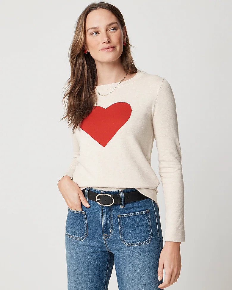 Heart Teddie sweater | J.Crew Factory