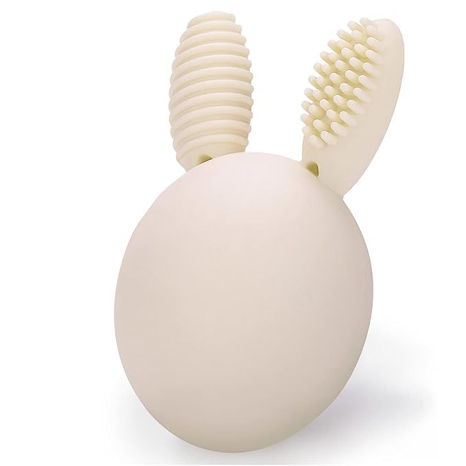 Teether Baby Teething Toy Rabbit Egg Rattle Toy Teething Pain Relief for Babies Boys Girls - Crea... | Amazon (US)