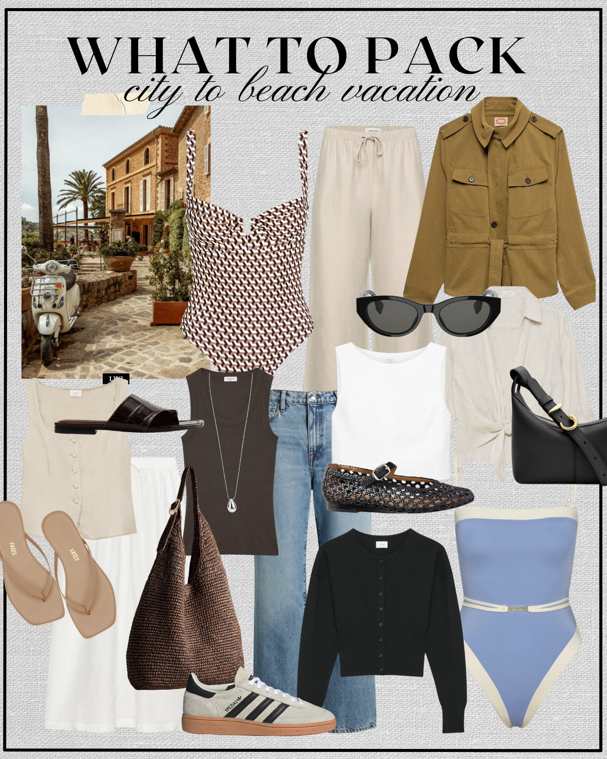 city to beach vacation 

madrid / mallorca / beach outfits / vacation outfits  

 #LTKTravel
