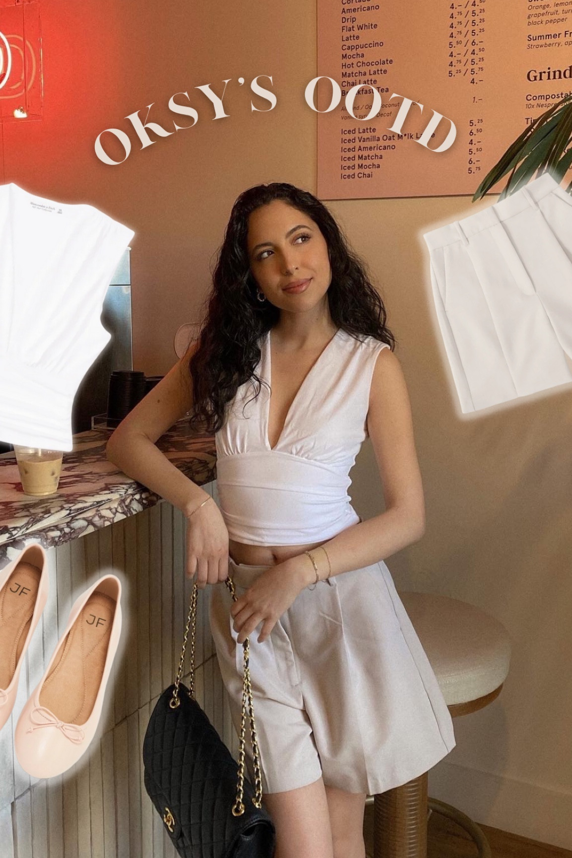 Abercrombie white tee, taupe shorts and ballet flats #balletcore #summerstyle #springoutfits #vacationoutfits 

#LTKstyletip #LTKSeasonal #LTKsalealert