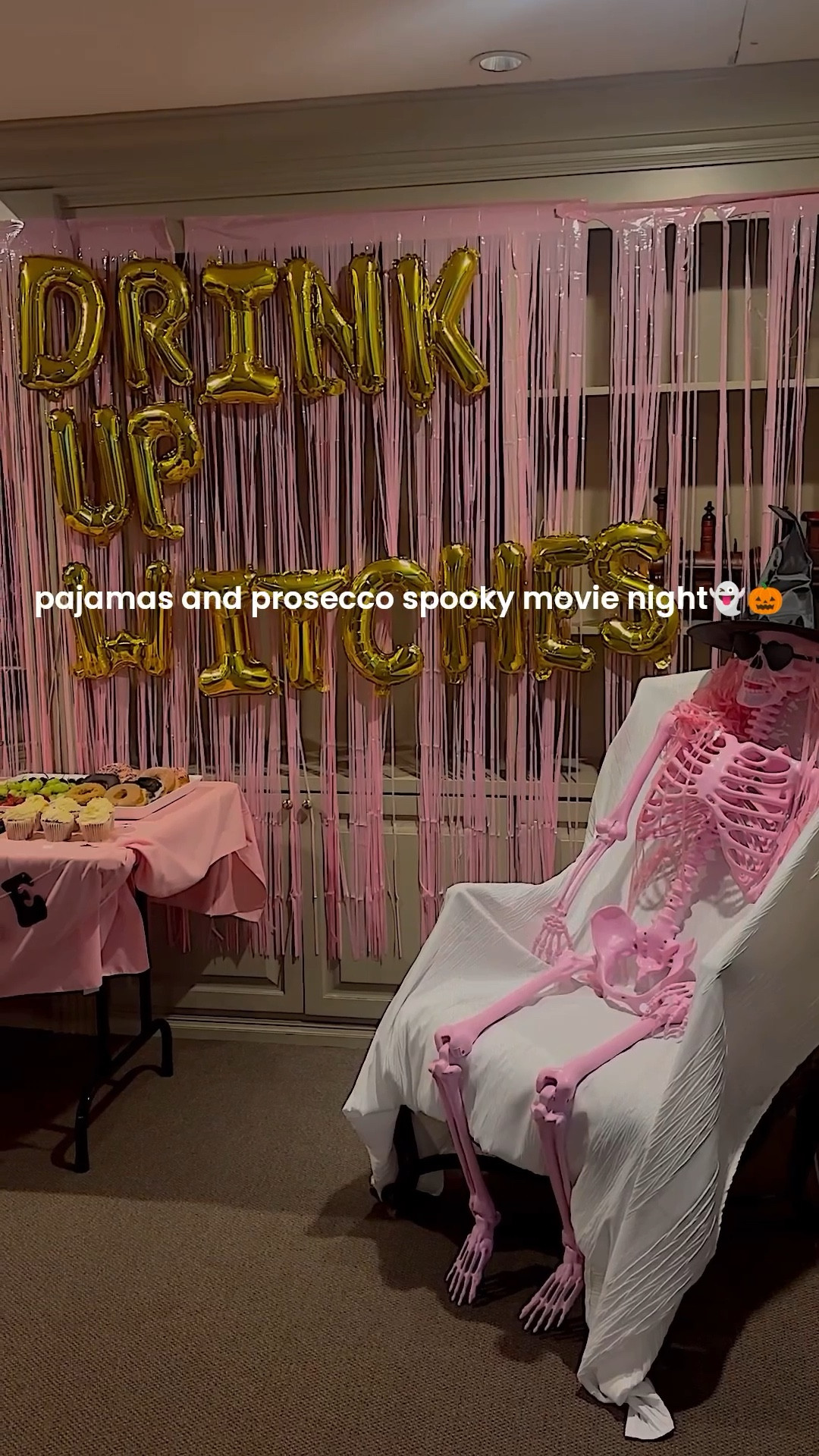 My sister hosted a pajamas and prosecco spooky movie night👻🎃 here’s the full recap! We ended up watching the movie stay and tell me why everyone in the room was scared of scary movies! We are crazy but I think this inspired me to get in my hosting era. 

#LTKHoliday #LTKHalloween #LTKParties