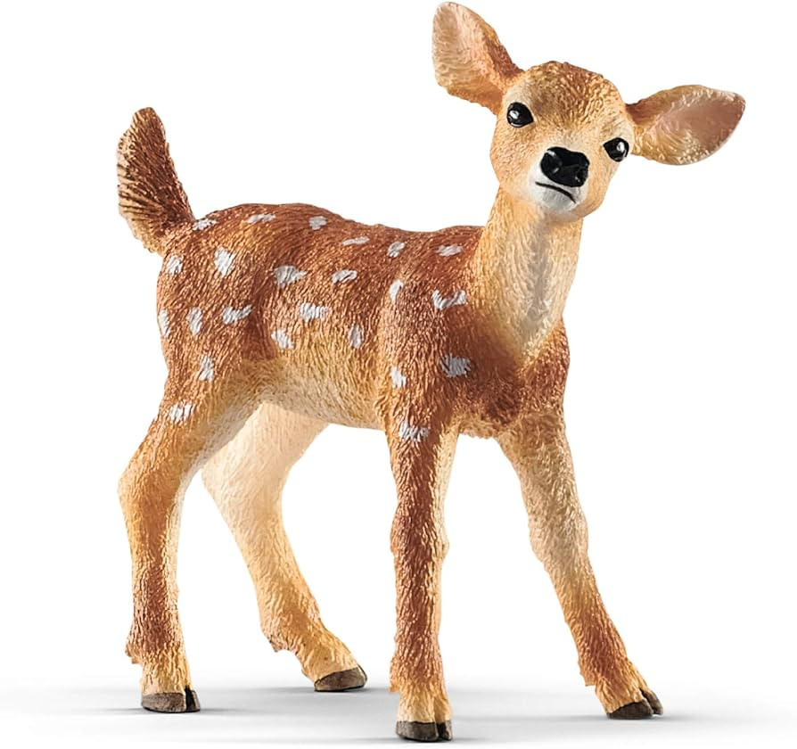 Schleich Wild Life Realistic White-Tailed Fawn Figurine - Authentic and Highly Detailed Wild Anim... | Amazon (US)