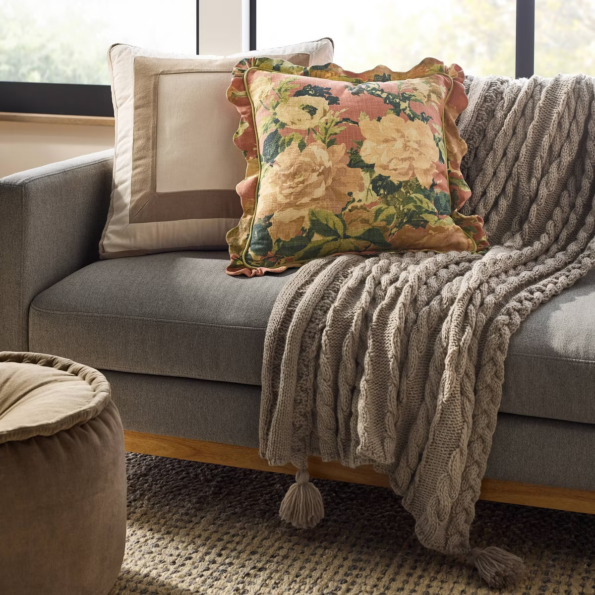 Knit Tassel Braided Throw - Threshold™ designed with Studio McGee | Target