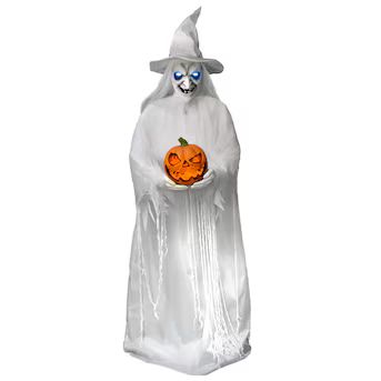 Haunted Living 7-ft Lighted Animatronic White Witch | Lowe's