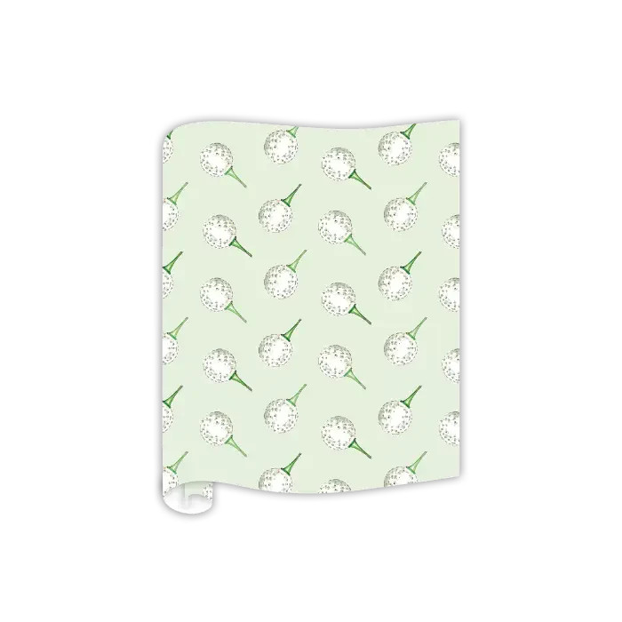 Hand Painted Golf Ball Pattern Table Runner | Ellie and Piper