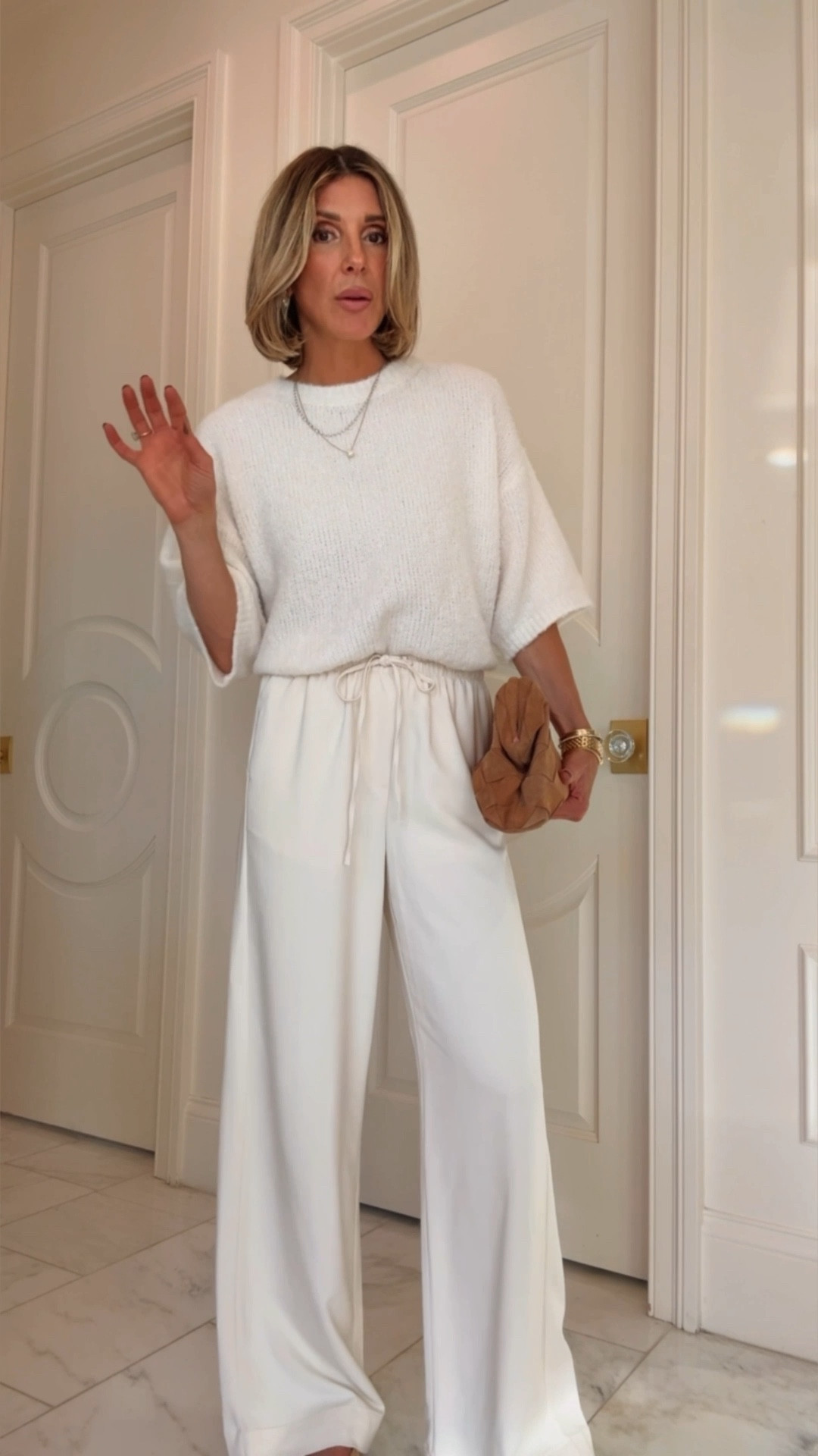 Head to toe target spring outfit. 
Pants fit tts wearing size small
Sweater fits tts wearing xs 
Shoes fit tts 