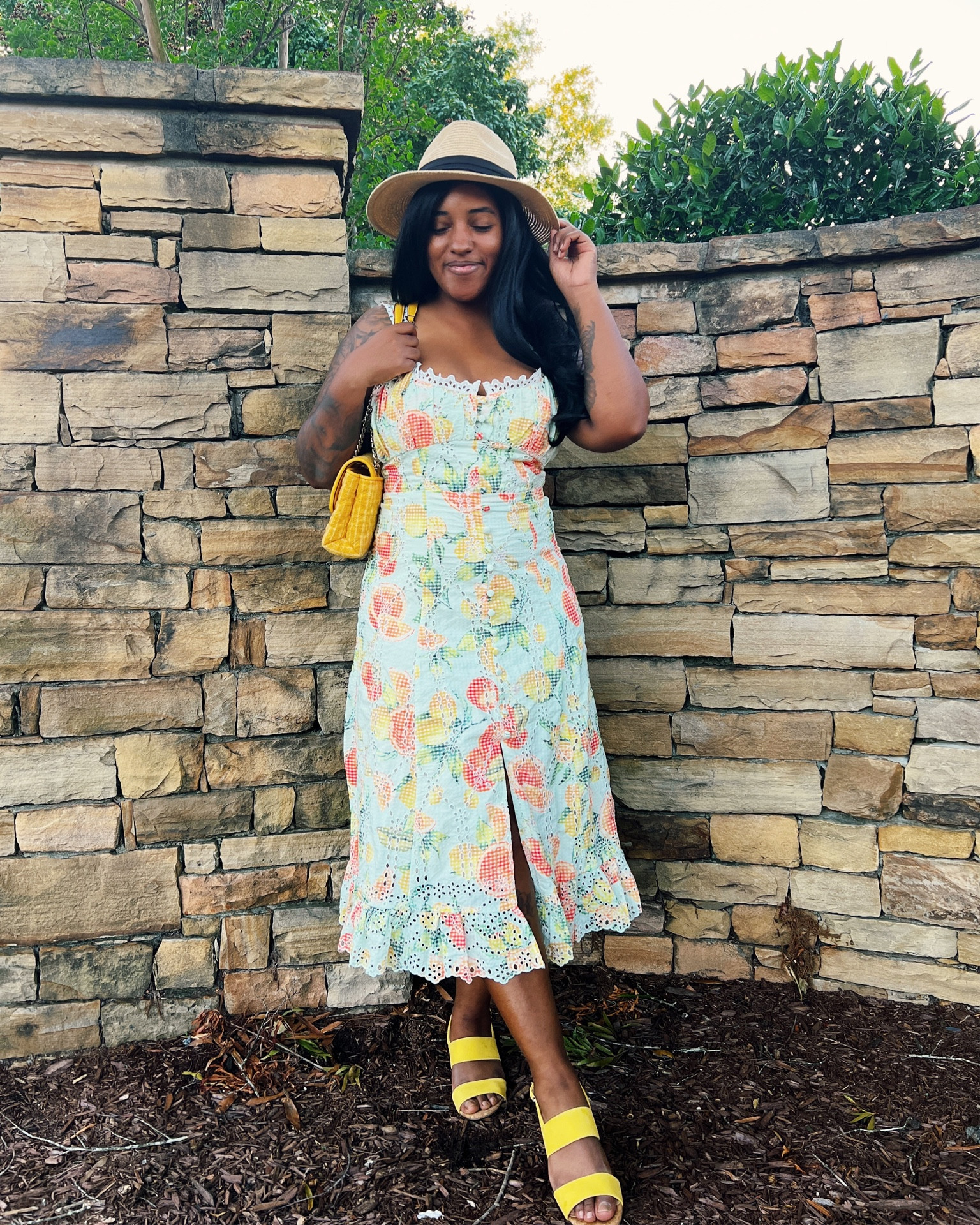 Perfect dress for Mother’s Day! I love ruffles and eyelet design in this one! 

I had to pair it with my yellow Kate Spade purse and sandals since it’s my favorite color!

Wearing a size Medium Petite  

#LTKwedding #LTKSeasonal #LTKFind