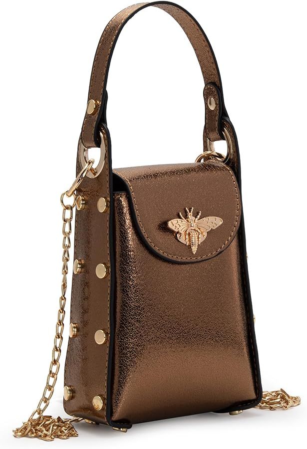 Milan Chiva Small Crossbody Purses for Women Trendy Cellphone Purses with Removable Chain Strap | Amazon (US)
