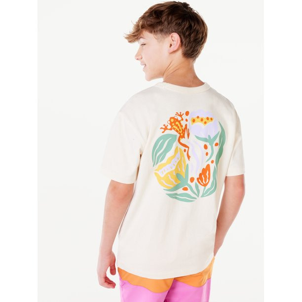 Free Assembly Boys Short Sleeve Graphic Tee, 2-Pack, Sizes 4-18 | Walmart (US)