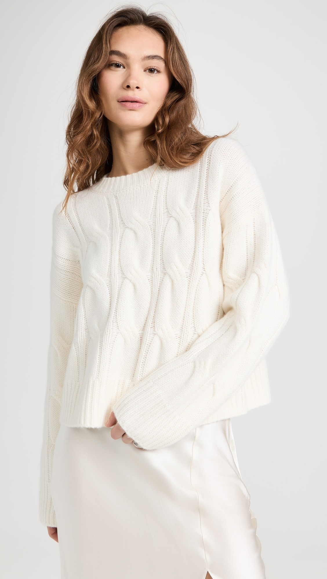 Cable Knit Cashmere Sweater | Shopbop