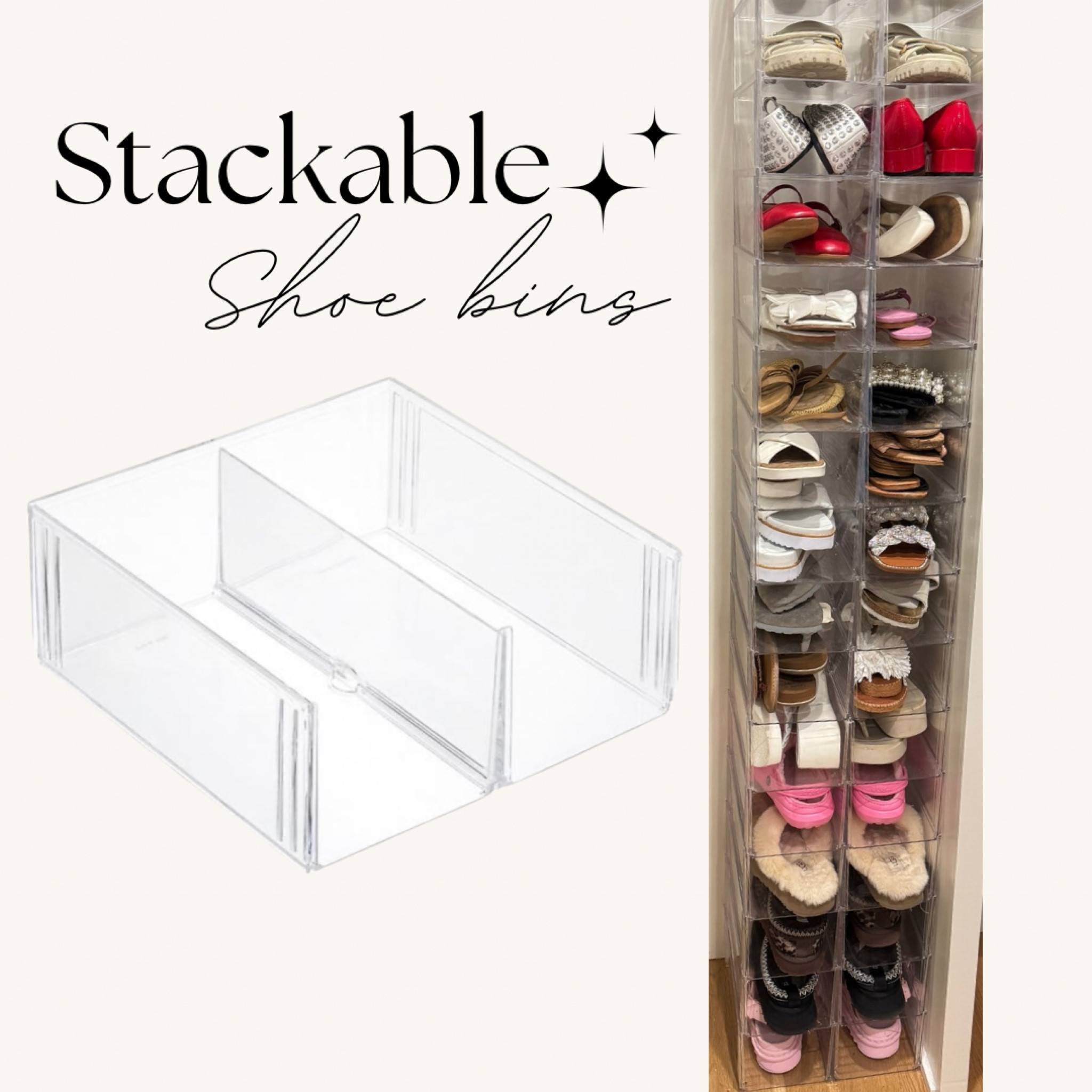 Stackable shoe bins for sandals
#organization

#LTKTravel #LTKStyleTip #LTKU