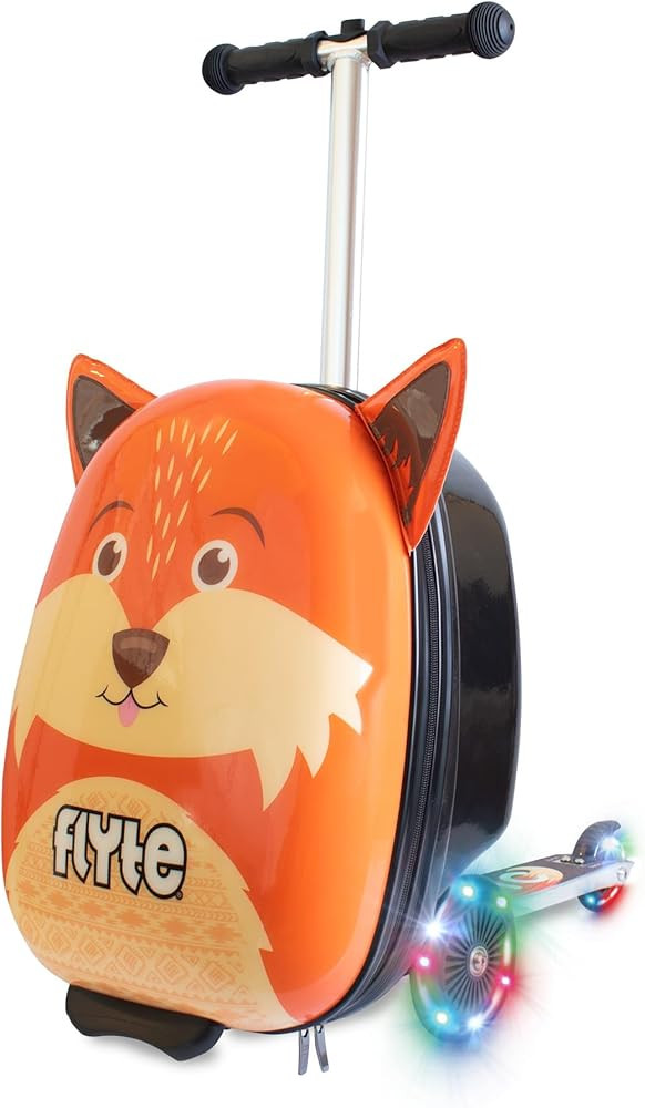Flyte Frazer the Fox Scooter Suitcase - Rideable, Carry on Compliant 2-in-1 Children's Suitcases,... | Amazon (US)