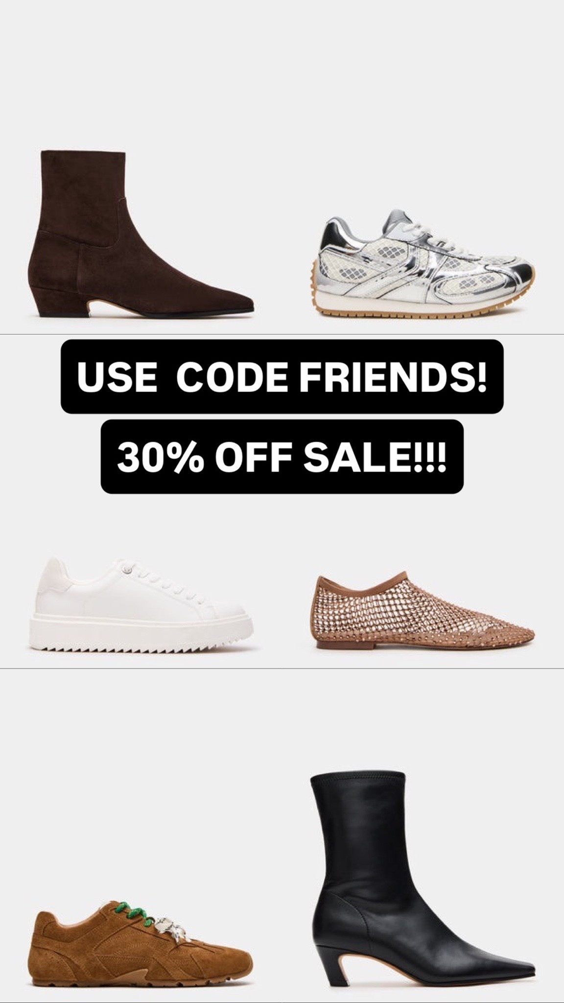 Use code FRIENDS for 30% off these and MOSTLY site-wide!