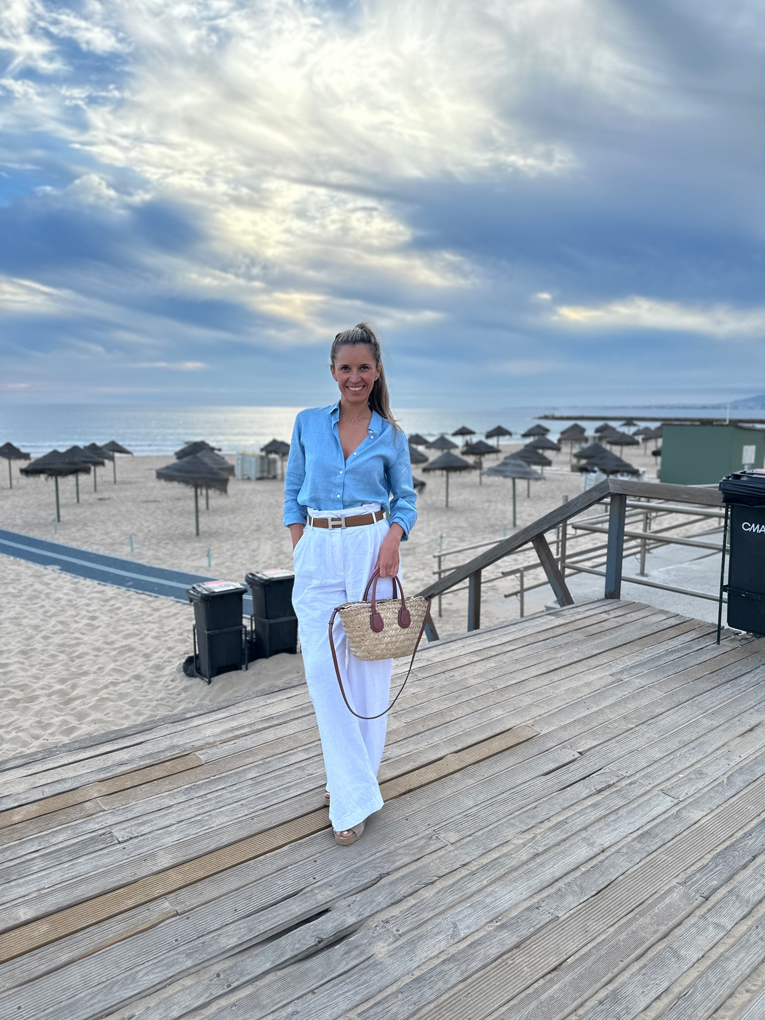 My blue linen button down is sz S
I’m 5’5” 122 lbs 

Ma straw bag is on sale!

#LTKSummerSales #LTKOver40 #LTKSaleAlert