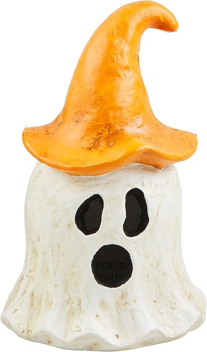 Mud Pie Witch Lantern, Orange Ghost, 3.75" x 6.75" | Amazon (US)