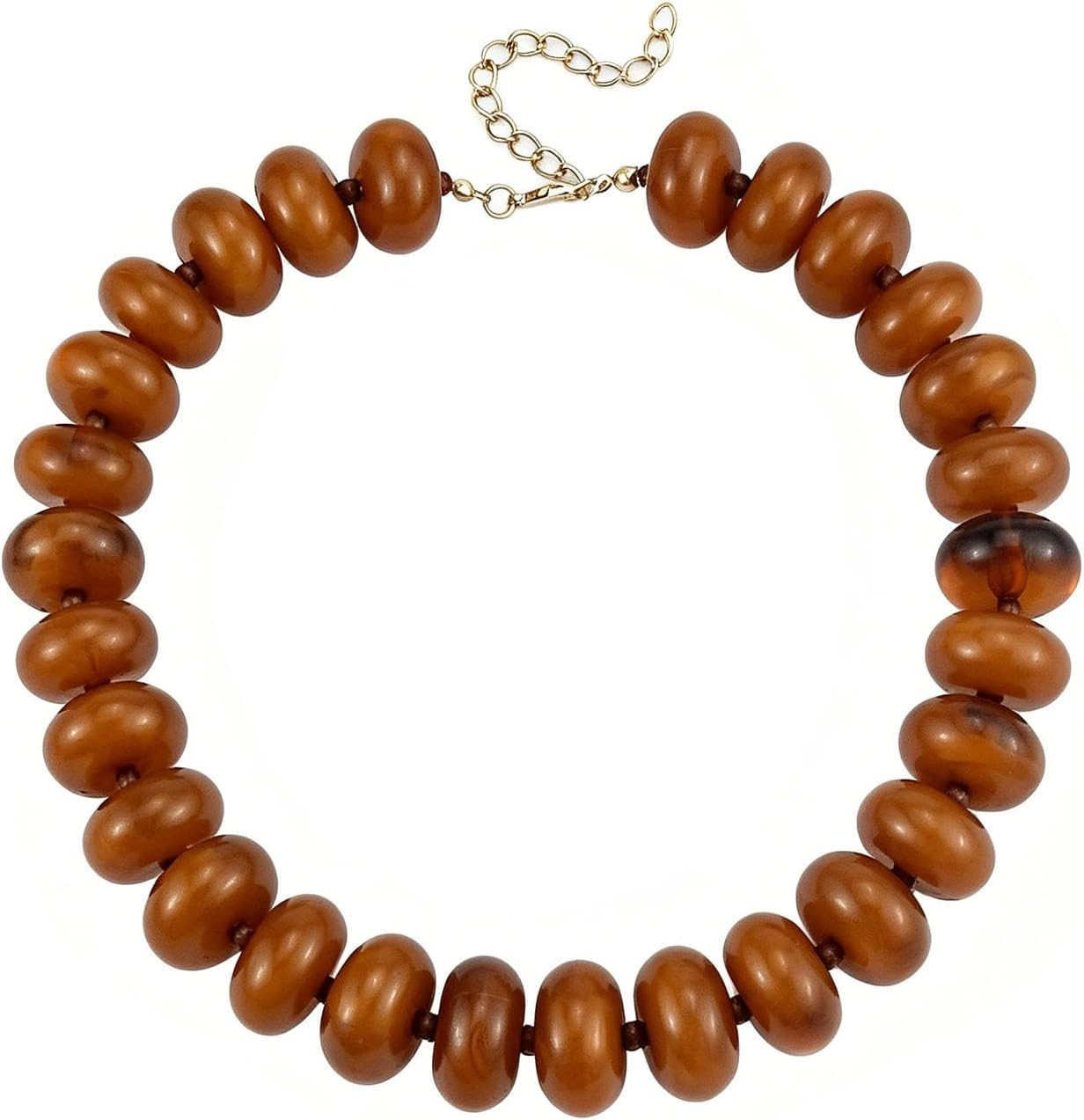 CSIYANJRY99 Chunky Beaded Necklace for Women, Large Colorful Resin Beads Statement Necklace, Boho Summer Beach Vacation Jewelry Gifts | Amazon (US)