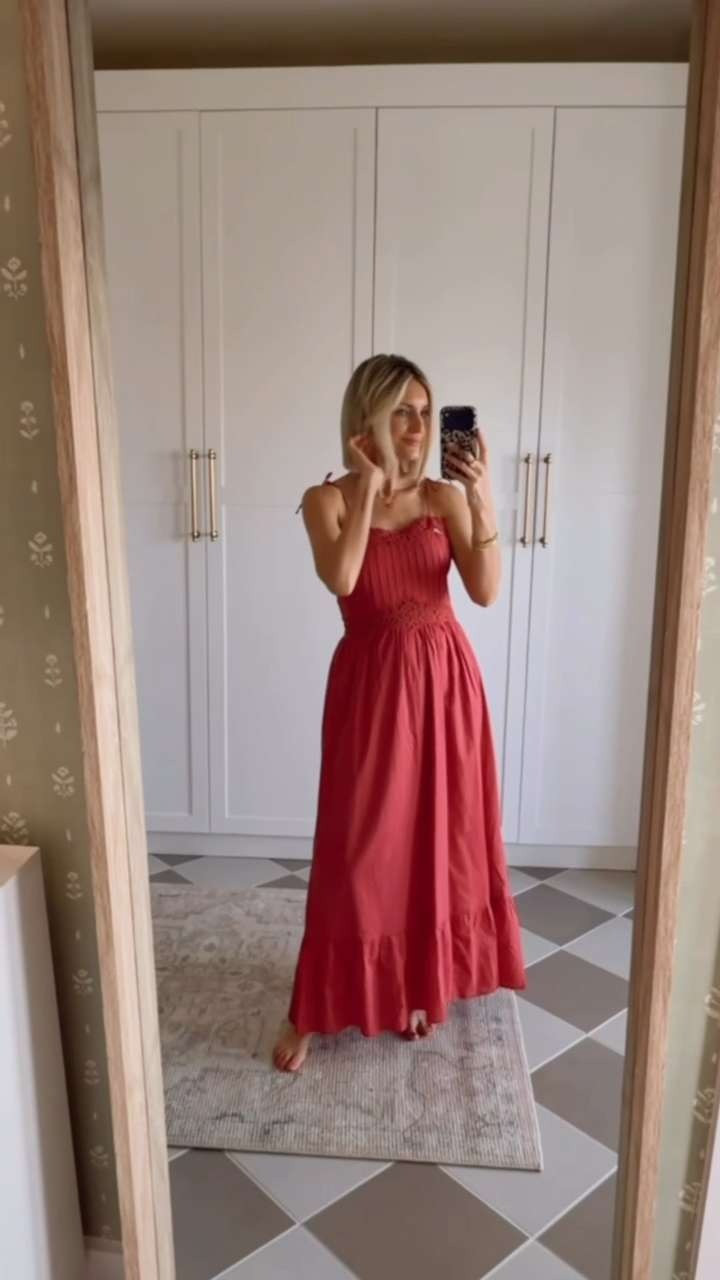 This shade of berry pink is so pretty! I love the lace detailing on the bodice and tiered hem! Also we love a 100% cotton piece! Wearing S

Loverly grey, target dress, fashion finds affordable, vacation dresses, what to wear at the beach, maxi dress under 50 

 #LTKootd #LTKSeasonal