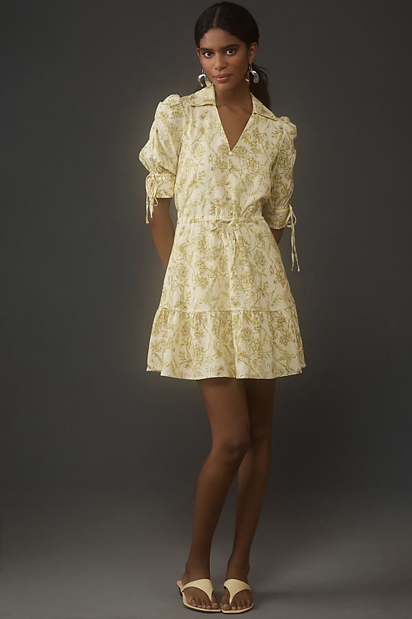 Hutch Short-Sleeve Collared Mini Dress | Anthropologie (US)