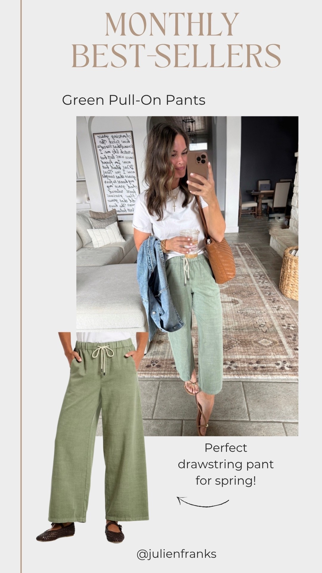 Obsessed with these drawstring pants from @Target! So comfortable and cute 🤍