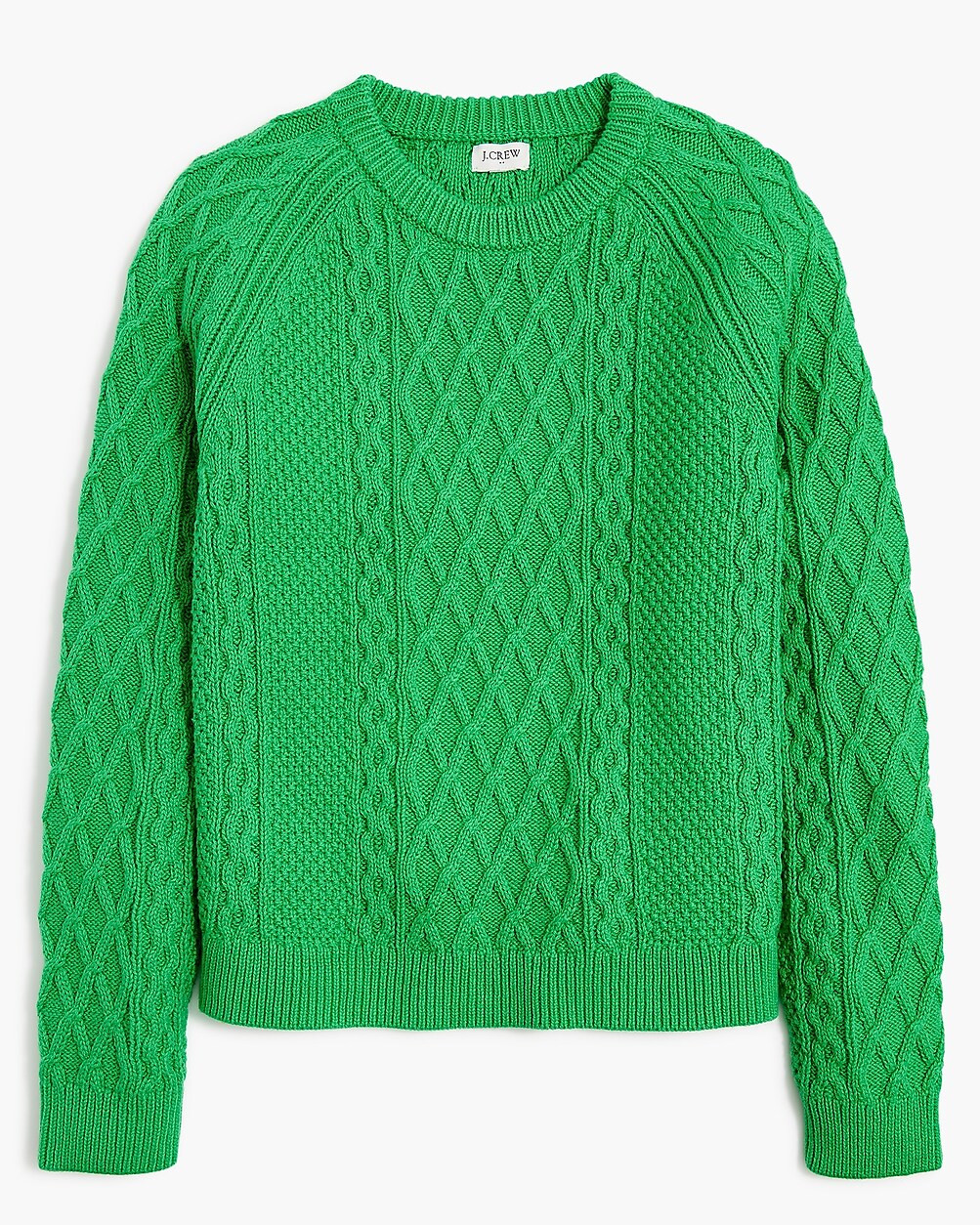 Cable crewneck sweater | J.Crew Factory