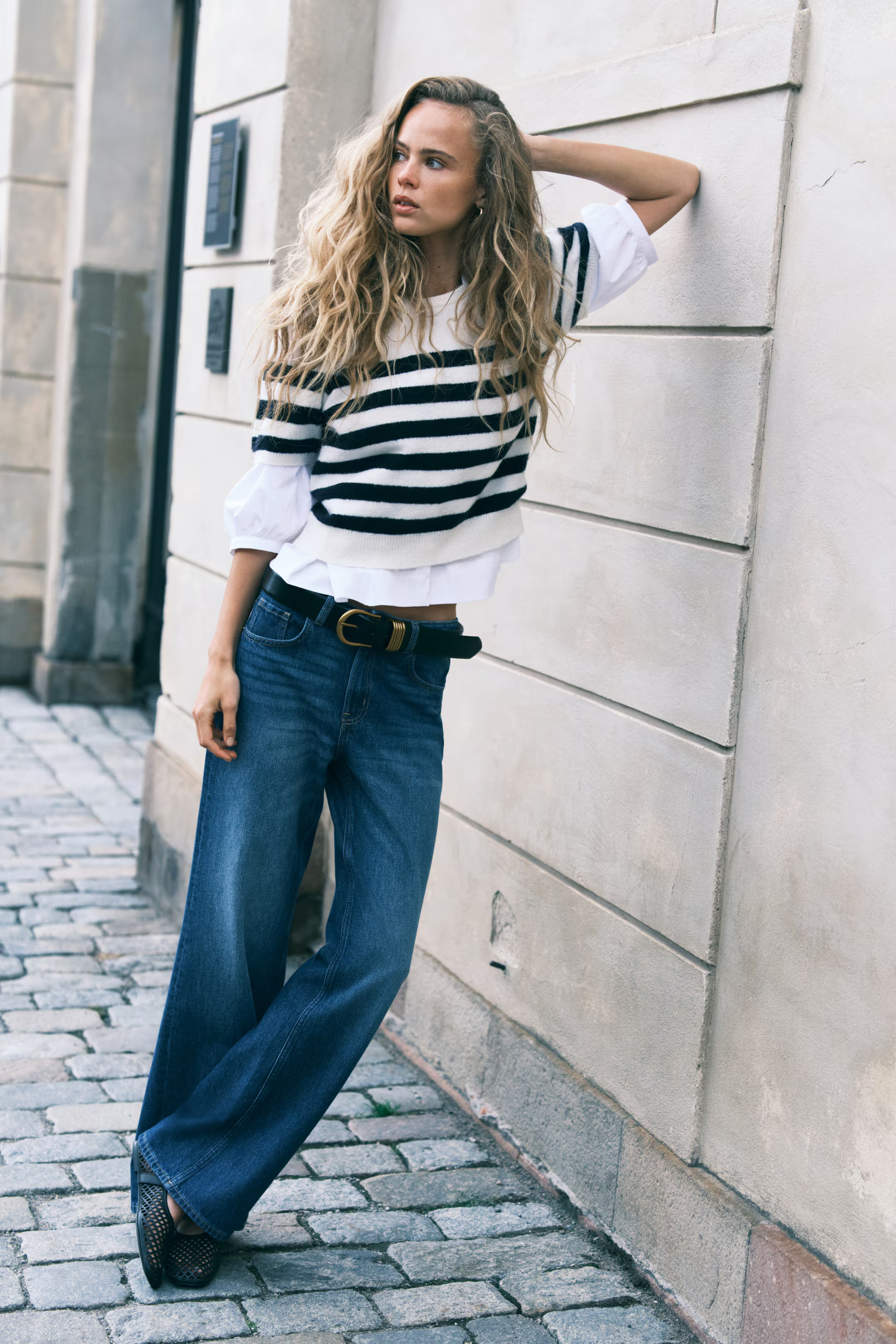 Fine-Knit Puff-Sleeved Top | H&M (US + CA)