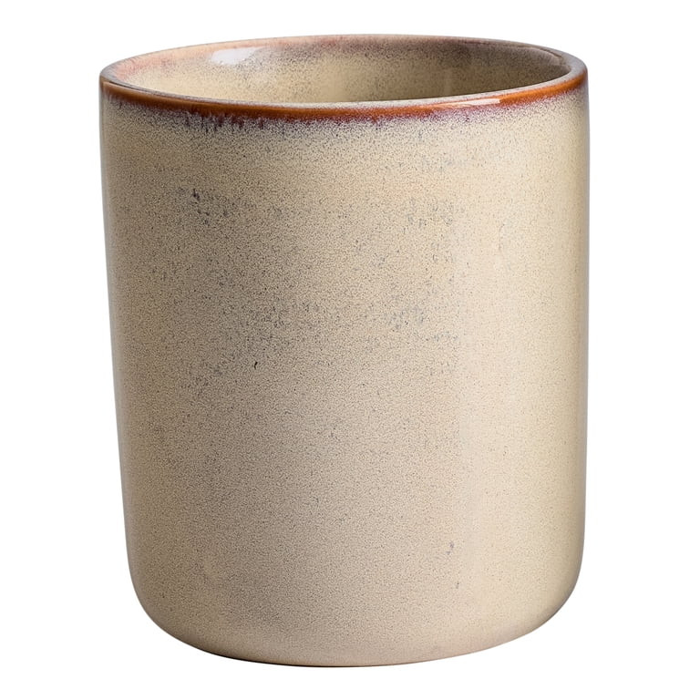 Better Homes & Garden  Reactive Cream Ceramic Crock Utensil Holder | Walmart (US)
