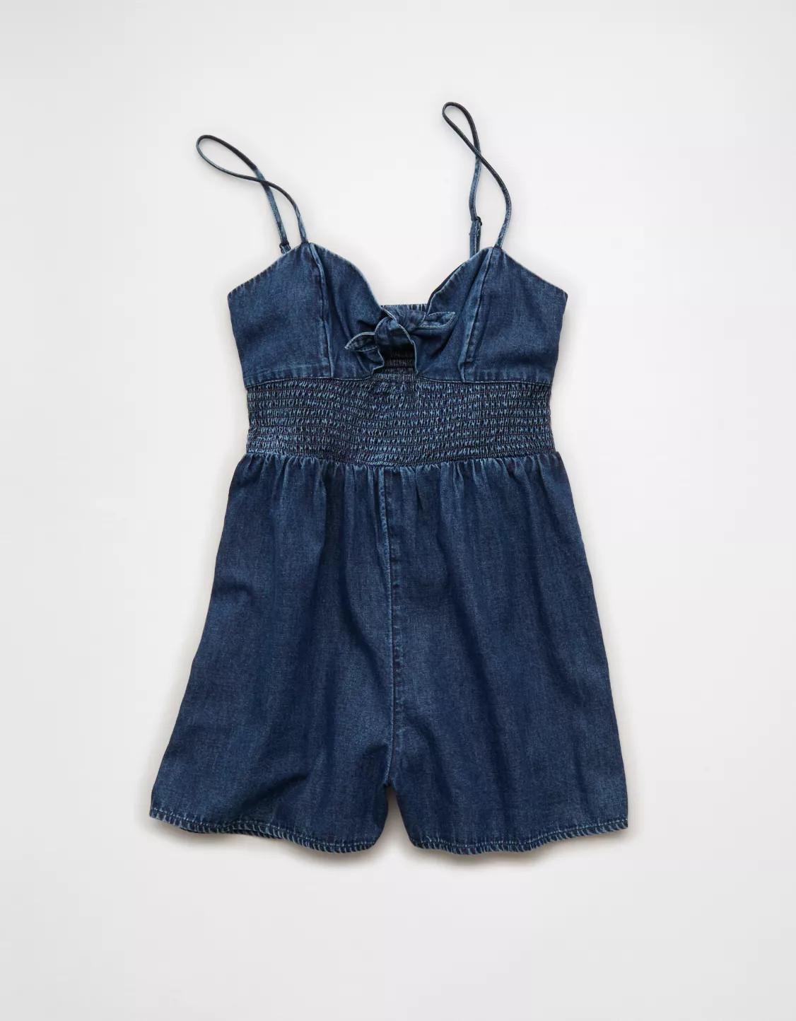 AE Tie-Front Smocked Bodice Romper | American Eagle Outfitters (US & CA)