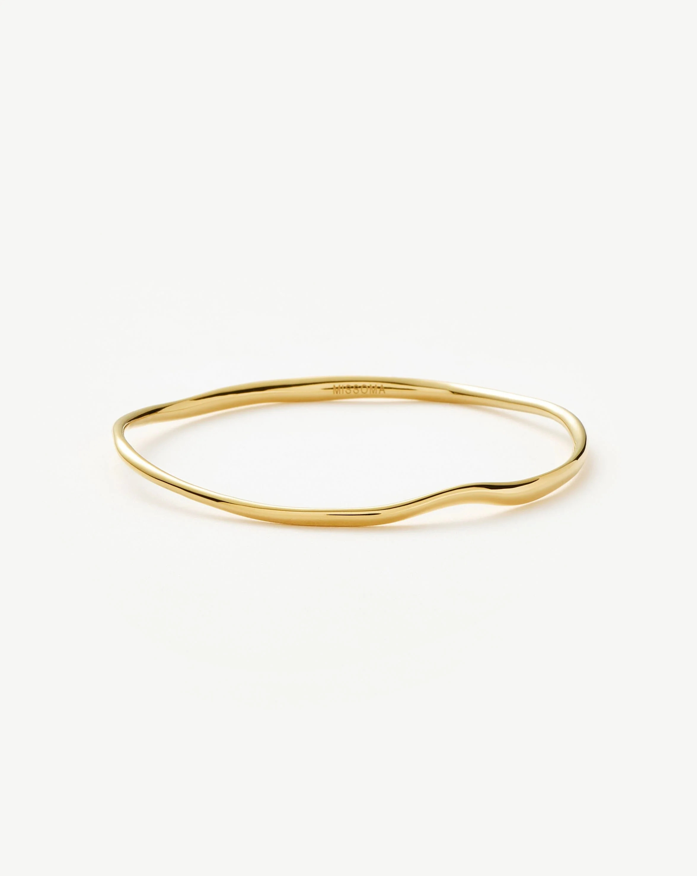 Molten Ripple Bangle | 18ct Gold Vermeil Bracelets | Missoma UK