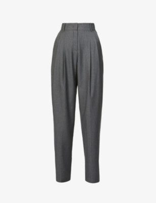 Gelso high-rise pleated woven trousers | Selfridges