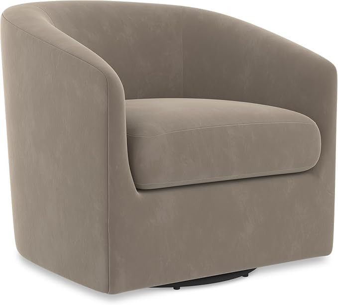 Swivel Accent Chair, Velvet Upholestered Modern Barrel Arm Chair, Comfty Single Sofa Reading Chai... | Amazon (US)