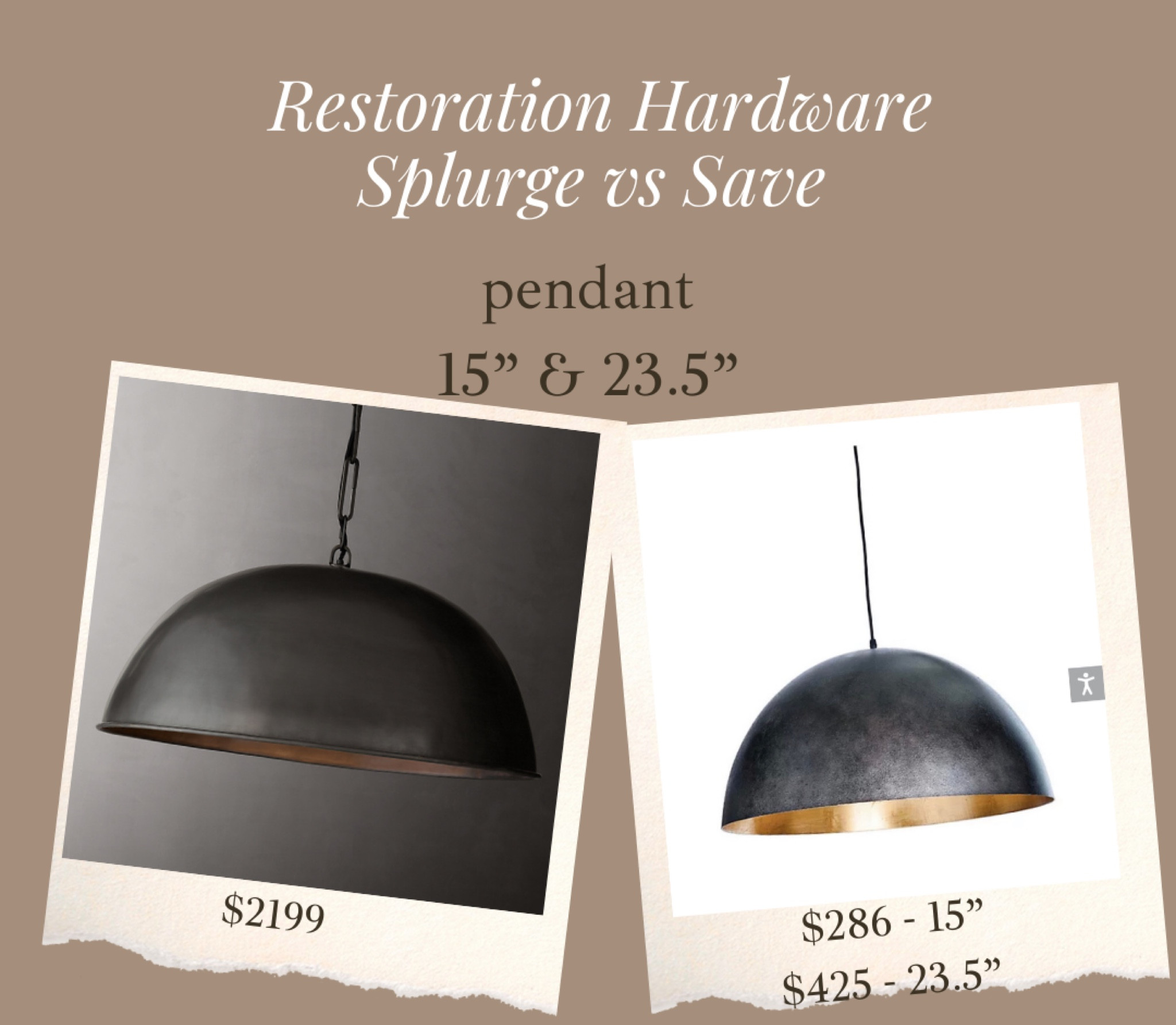 Absolutely stunning restoration hardware pendant lookalike! Works over kitchen island or over dining room table. Such a versatile piece & would look amazing in so many different styles of homes 